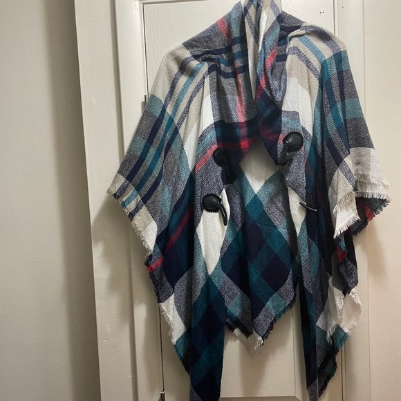 Sweater poncho + Long sleeve shirt (2 piece) - Picture 6 of 6